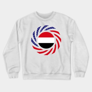 Yemeni American Multinational Patriot Flag Crewneck Sweatshirt